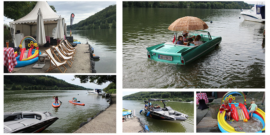 Wasseraktivitäten und Lounge des S.K. Family Day 2019 Foto-Collage S.K. Family Day 2019