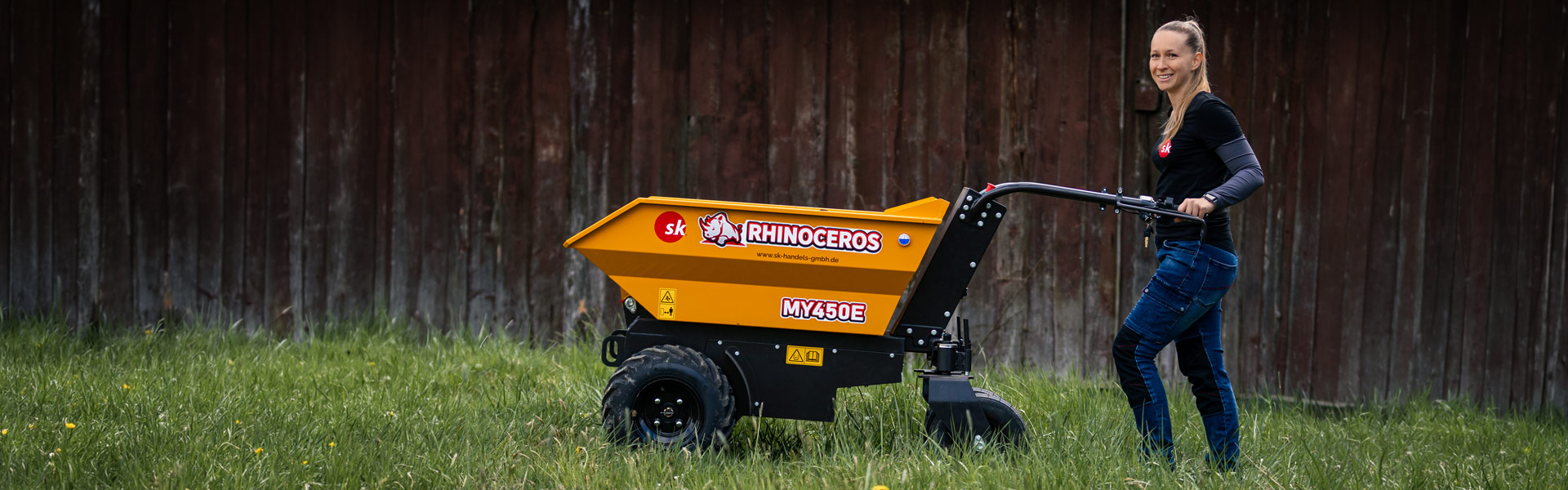Minidumper Rhinoceros MY450E – Elektrodumper mit 400 kg Nutzlast, Niederbayern