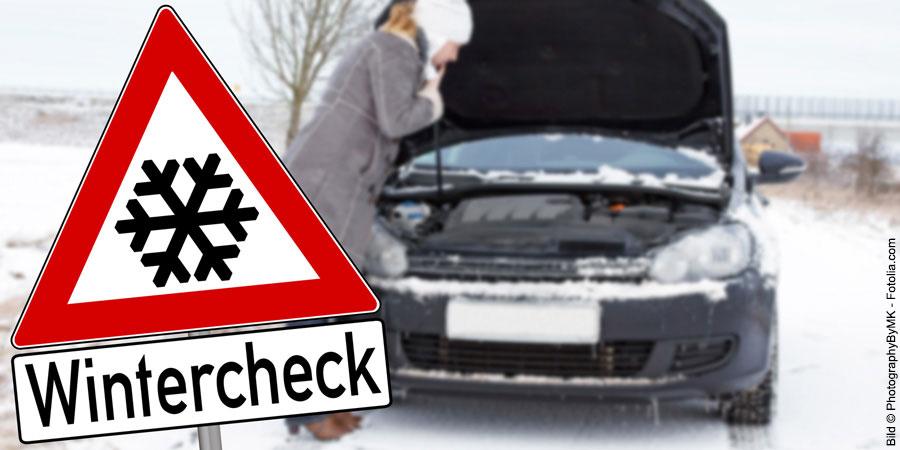 Stehengebliebenes Fahrzeug Winter