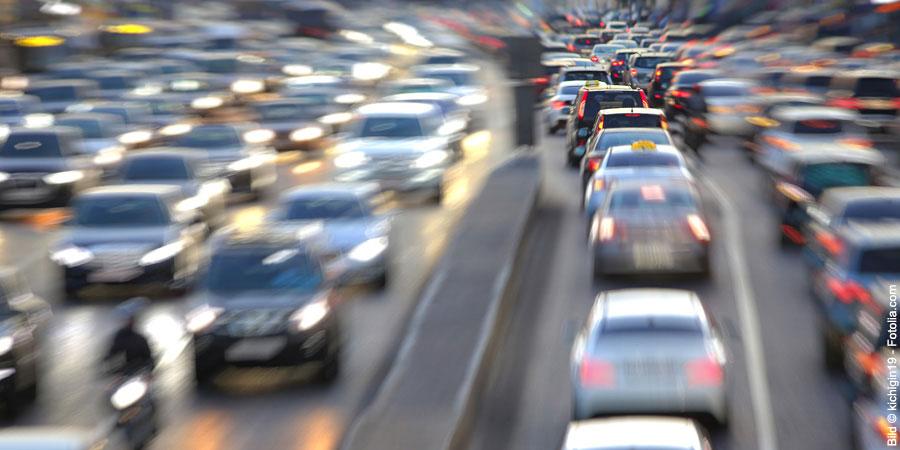 vielbefahrene Autobahn