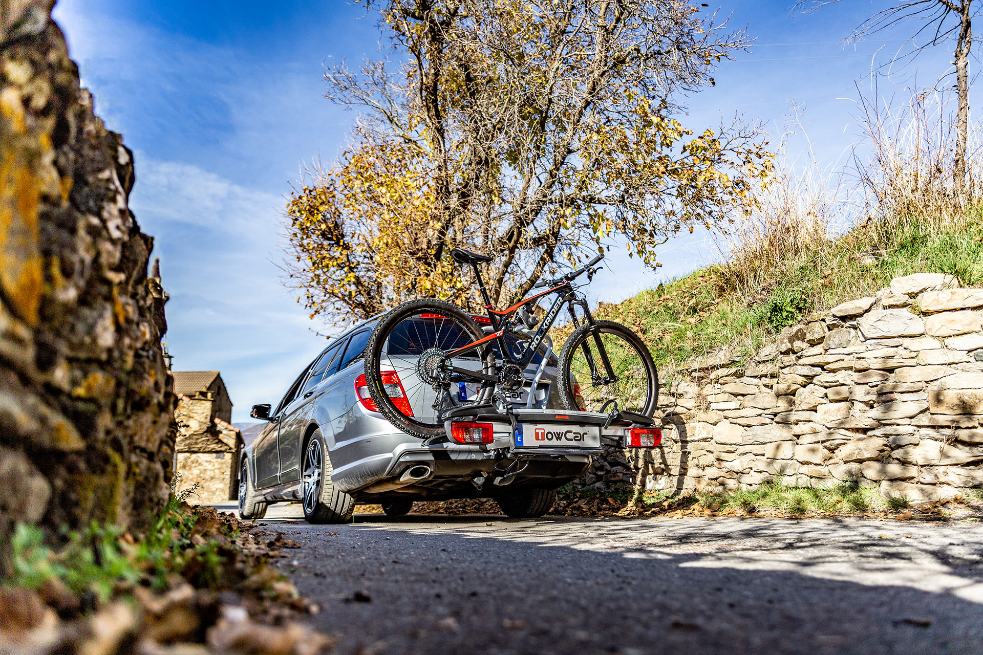 Auto mit Fahrradträger