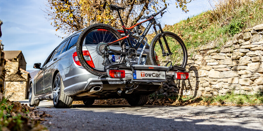 Auto mit Fahrradträger