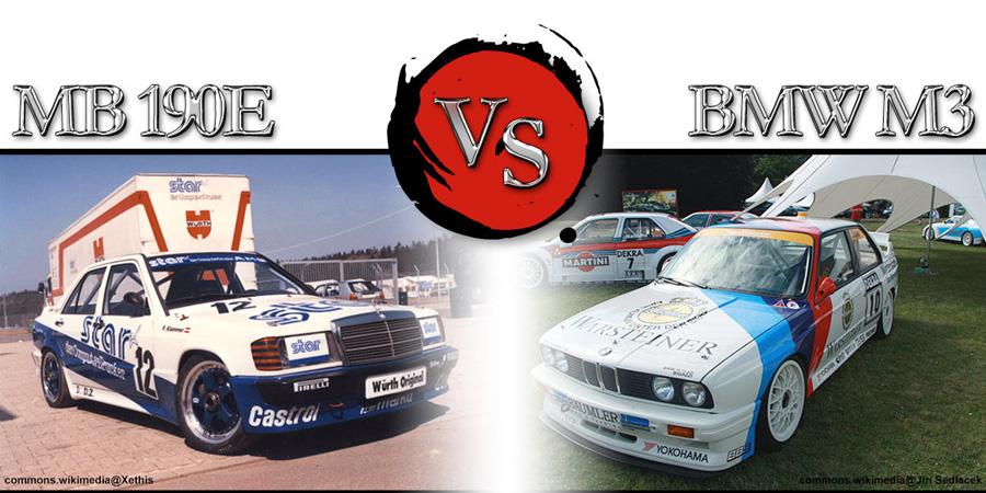 MB 190E und BMW M3