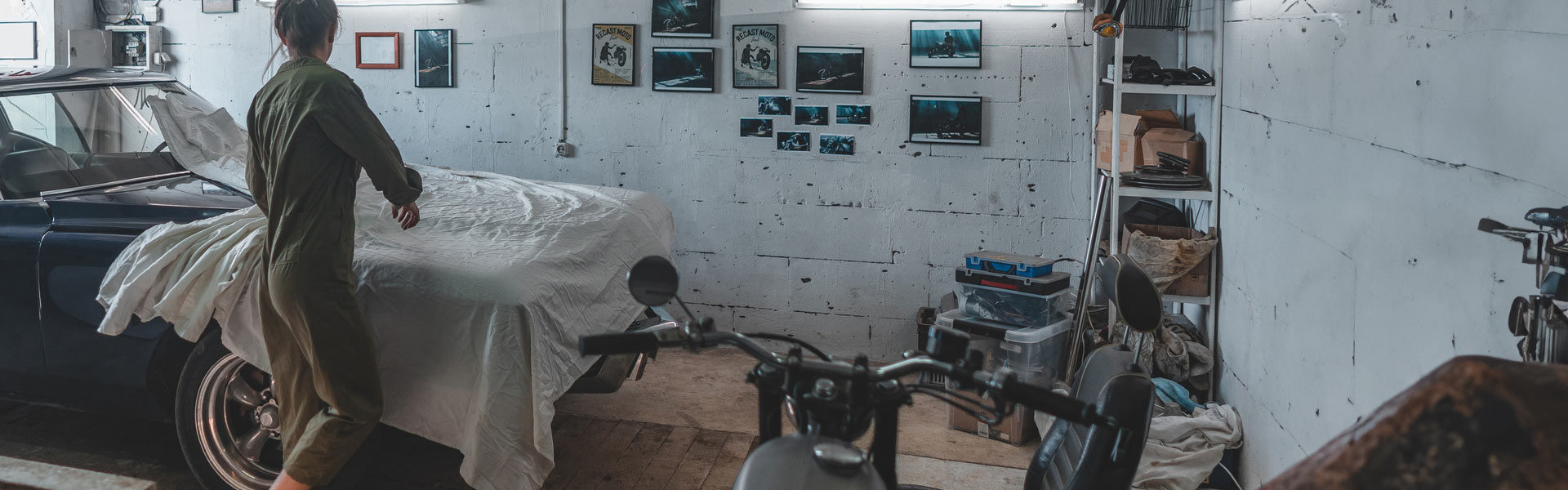 Oldtimer in der Wohnung restaurieren