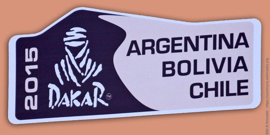 Rallye Dakar 2015 Schild