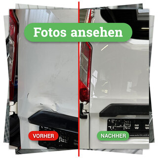 Bildergalerie: reparierte und lackierte Hecktüre bei einem Ford Kastenwagen Bildergalerie: reparierte und lackierte Hecktüre bei einem Ford Kastenwagen