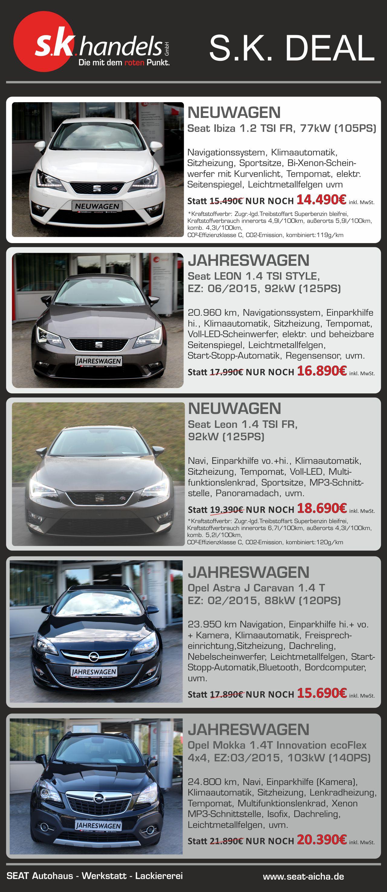 Fahrzeugangebote Februar 2016