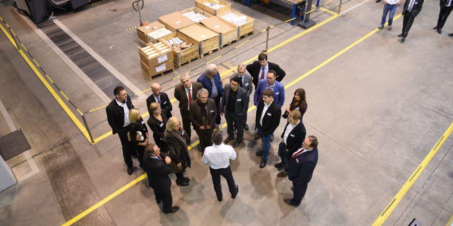 Unternehmensbesichtigung Foto von oben