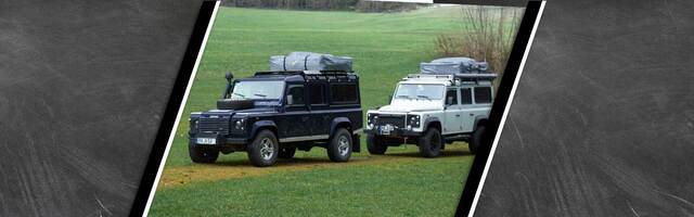 World of Nanook - Land Rover mit Dachzelten