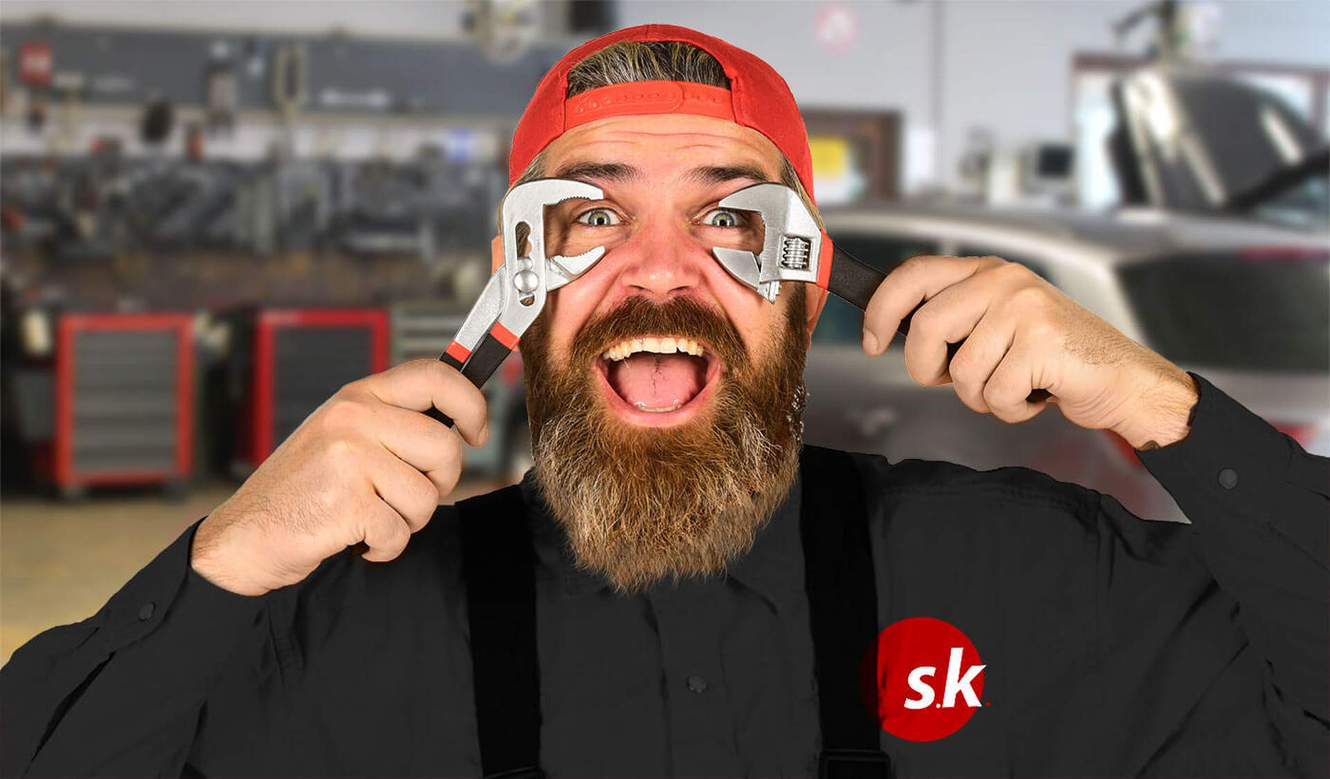 Lustiger Mechaniker