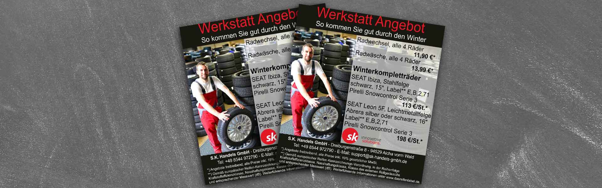Werkstatt Angebot