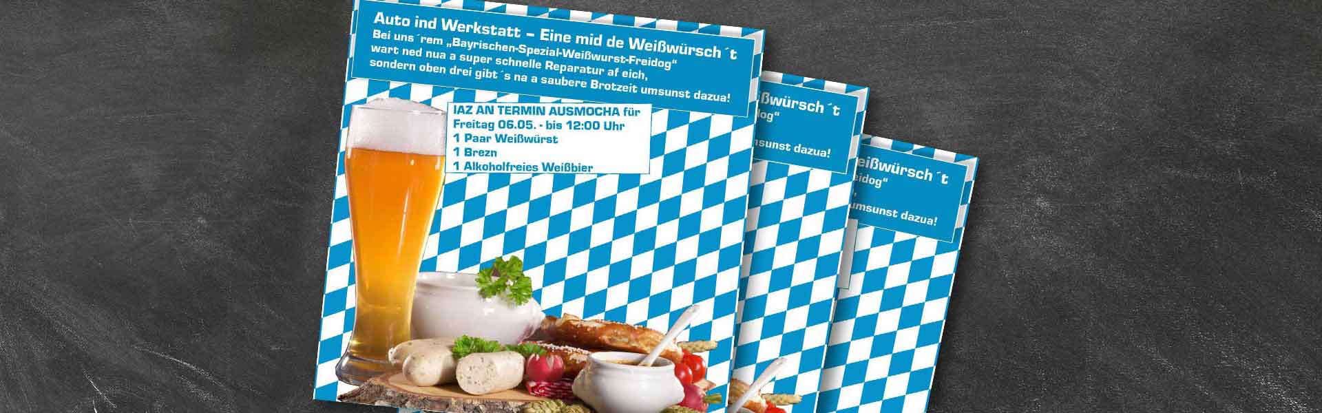 Werkstatttermin mit Weißwurstfrühstück