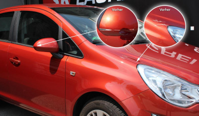 Kratzer im Lack eine Opel Corsa entfernt