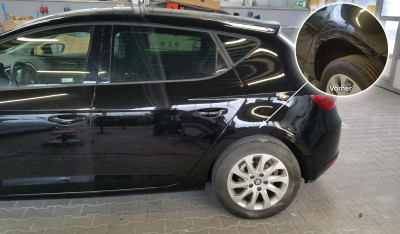 Kratzer am hinteren Radlauf entfernt
