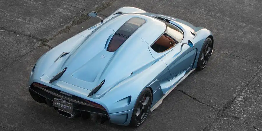 Koenigsegg Regera von oben Koenigsegg Regera oben