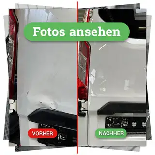Bildergalerie: reparierte und lackierte Hecktüre bei einem Ford Kastenwagen