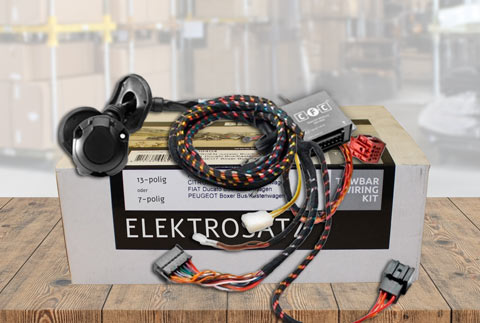 13 oder 17-poliger Elektrosatz für die Anhängerkupplung Elektrosatz für Anhängerkupplung