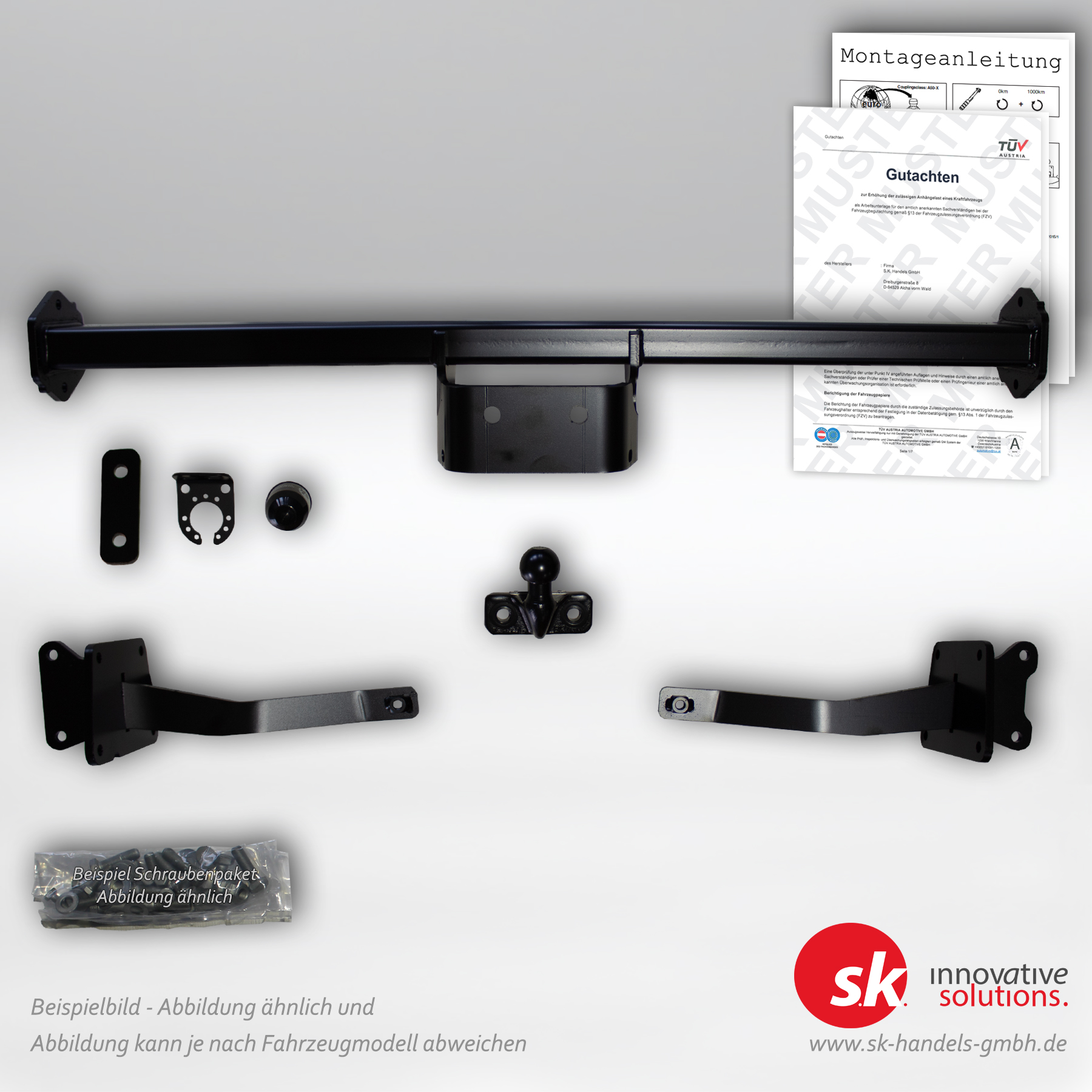 Verstärkte Anhängerkupplung Ford Transit Custom NRN, NXN Verstärkte Anhängerkupplung Ford Transit Custom NRN, NXN