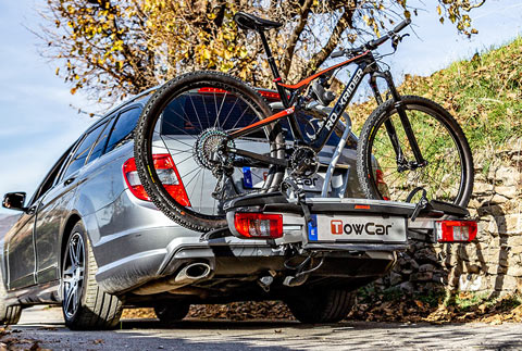 Fahrradträger oder Motorradträger für die Anhängerkupplung Fahrradträger auf Anhängerkupplung