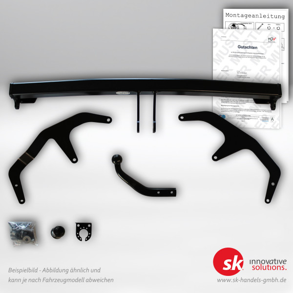 Set zur Anhängelasterhöhung mit Gutachten und Anhängerkupplung, starr, für Renault Kangoo III