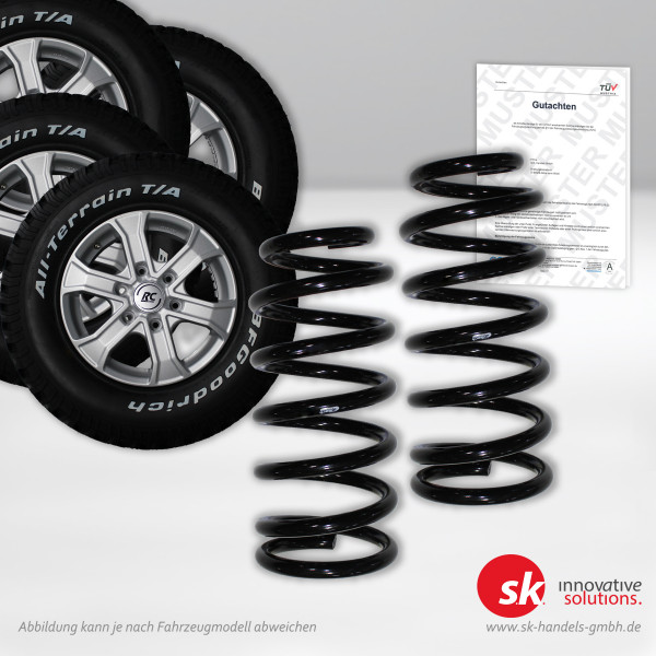 Set zur Auflastung für Nissan Navara NP300 D231 mit Schraubenfedern