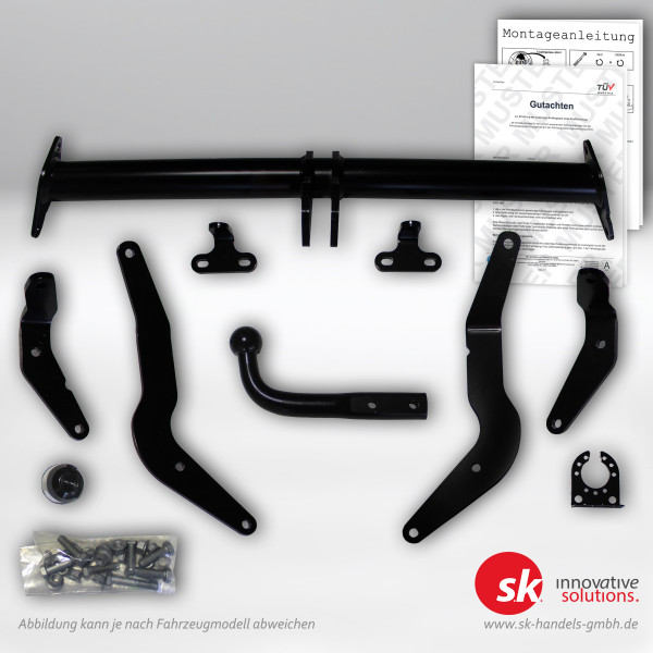 Set zur Anhängelasterhöhung mit Gutachten und Anhängerkupplung, starr, für Citroen Berlingo L1