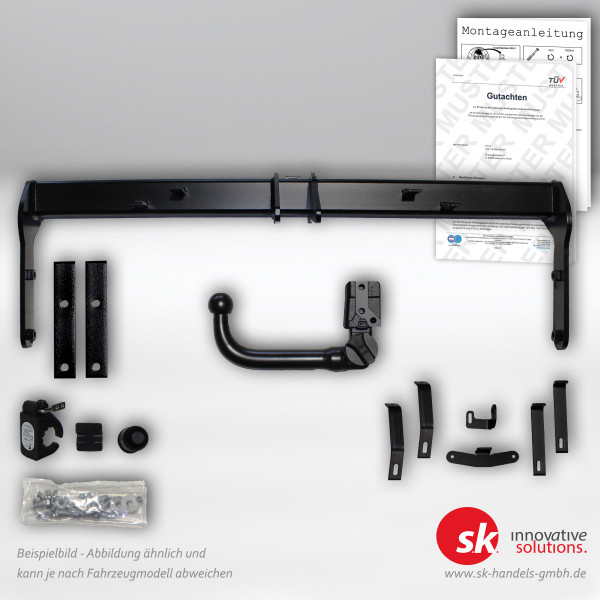 Set zur Anhängelasterhöhung mit Gutachten und Anhängerkupplung, abnehmbar, für Hyundai Tucson