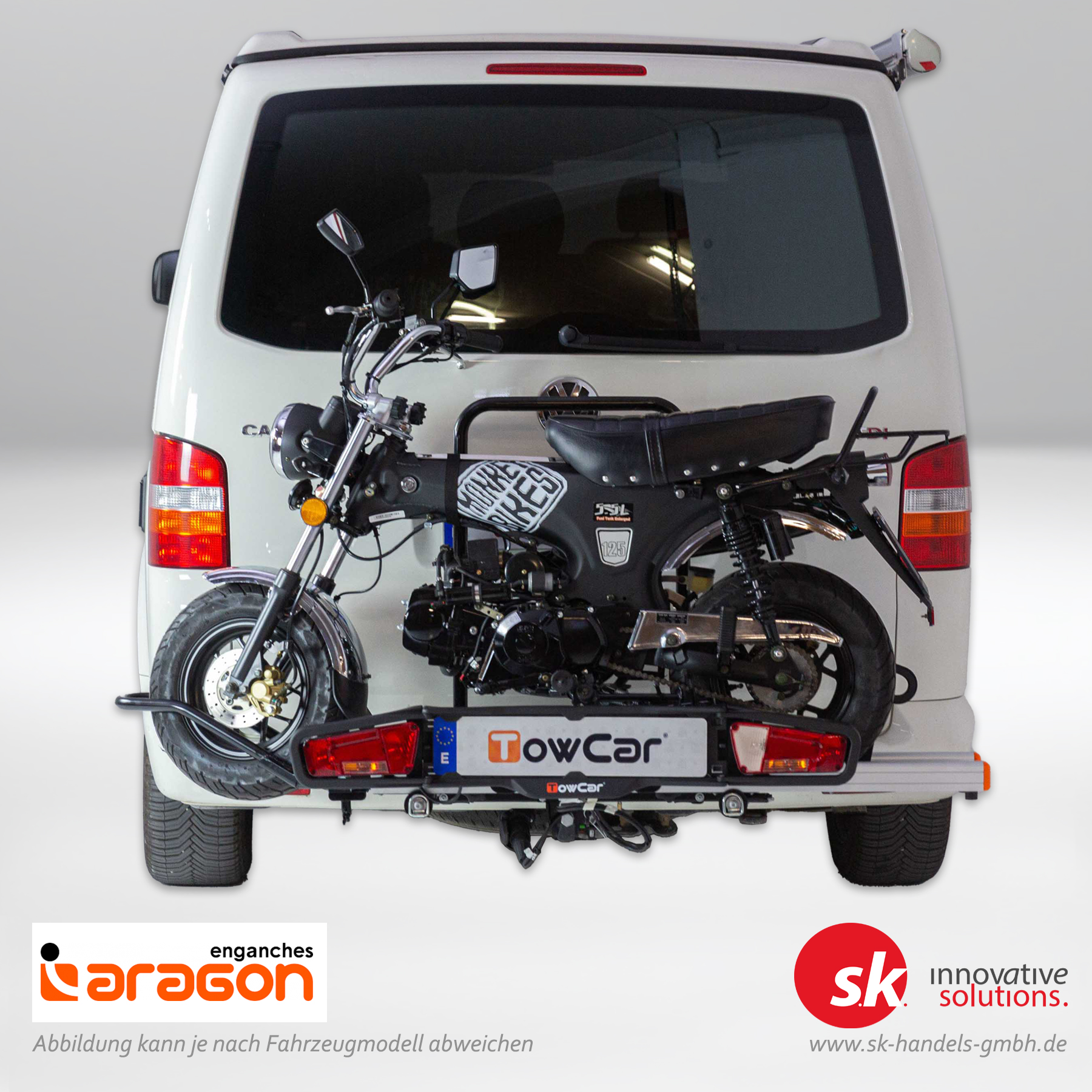 motorradtraeger-ahk-balance-montiert Motorradträger Balance auf Anhängerkupplung montiert